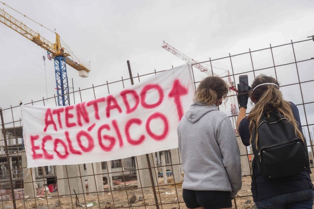 Protestas en La Tejita. DA