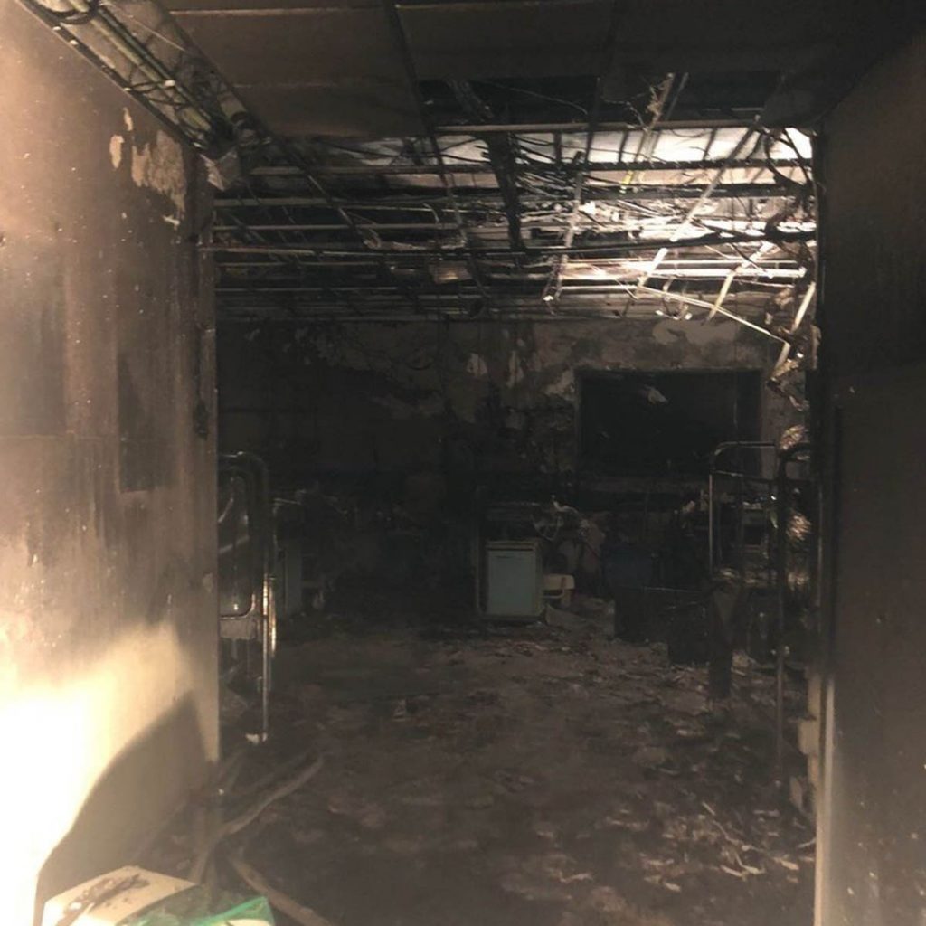 INCENDIO URGENCIAS LA CANDELARIA