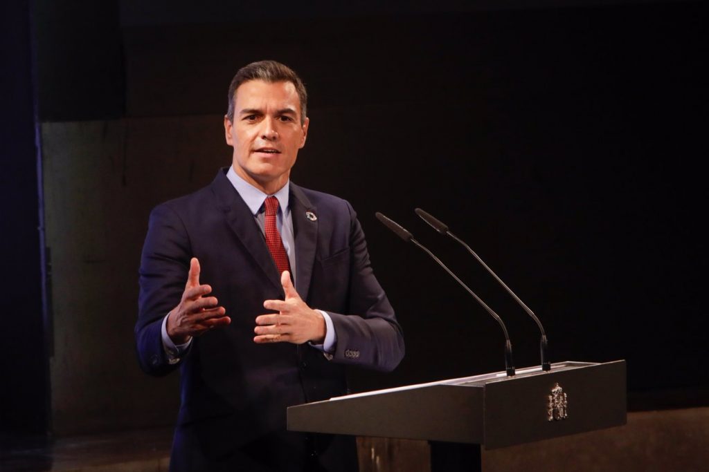 El presidente del Gobierno, Pedro Sánchez
