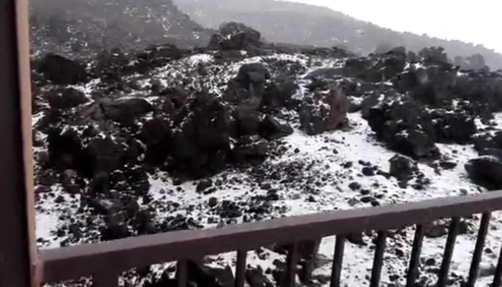 Nieve en el Teide