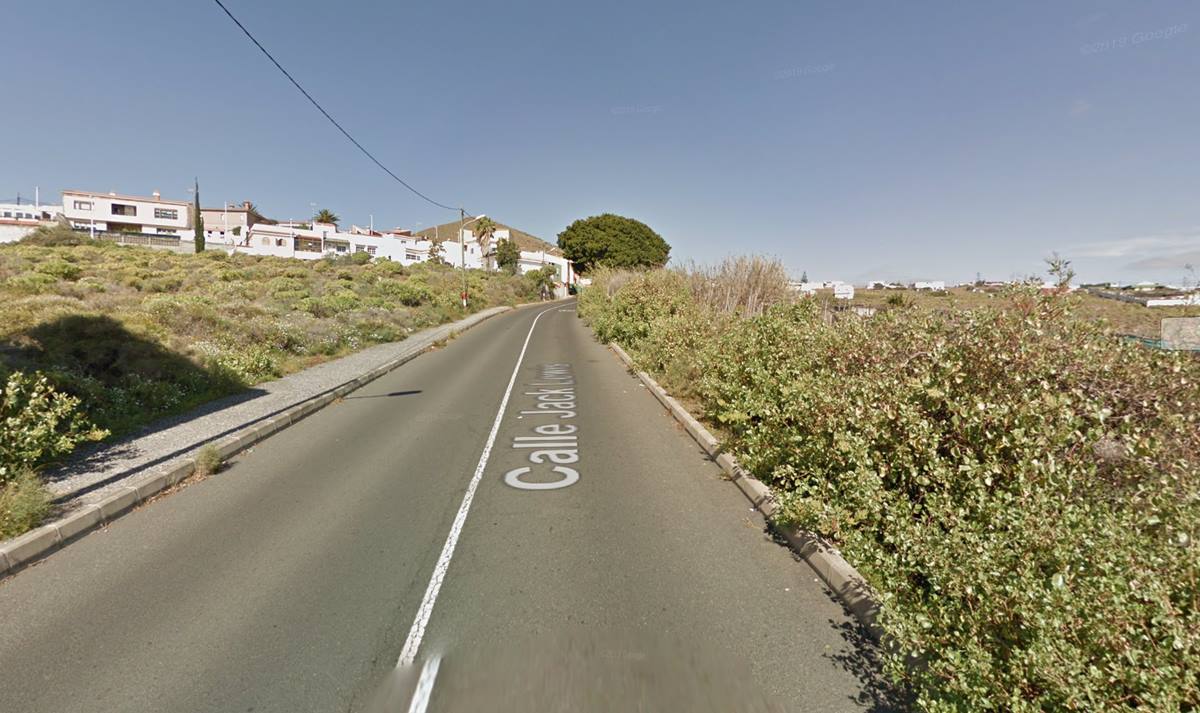 Calle Jack Lewis, en Gran Canaria. Google Maps