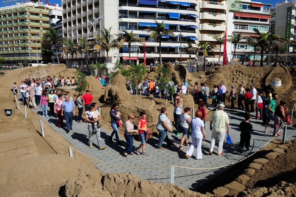 30.000 personas visitan el Belén de Arena de Las Palmas de Gran Canaria