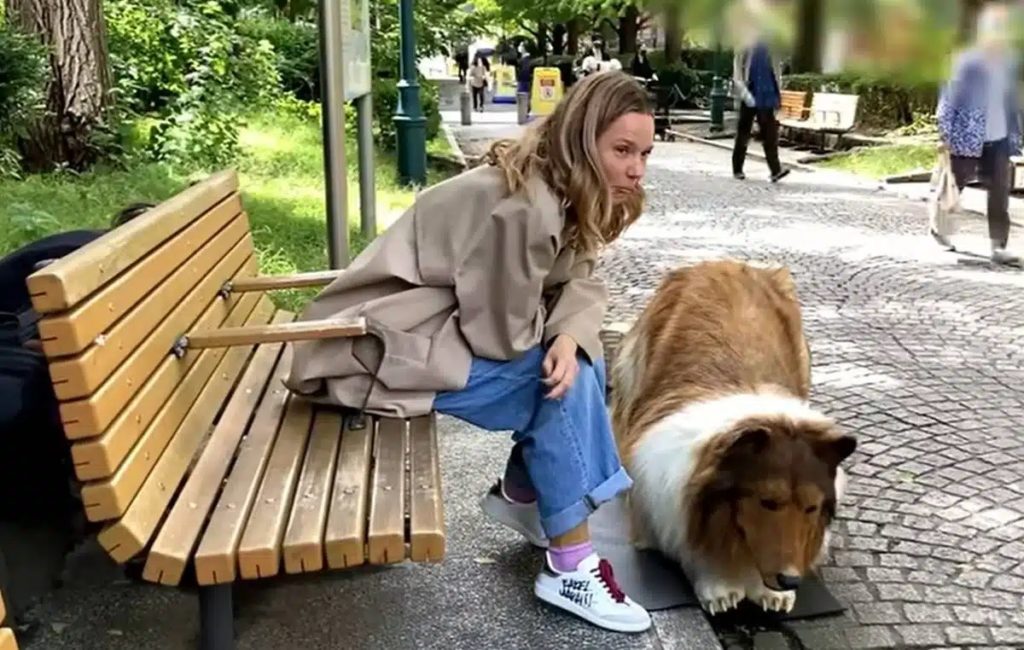 Primer paseo del hombre perro