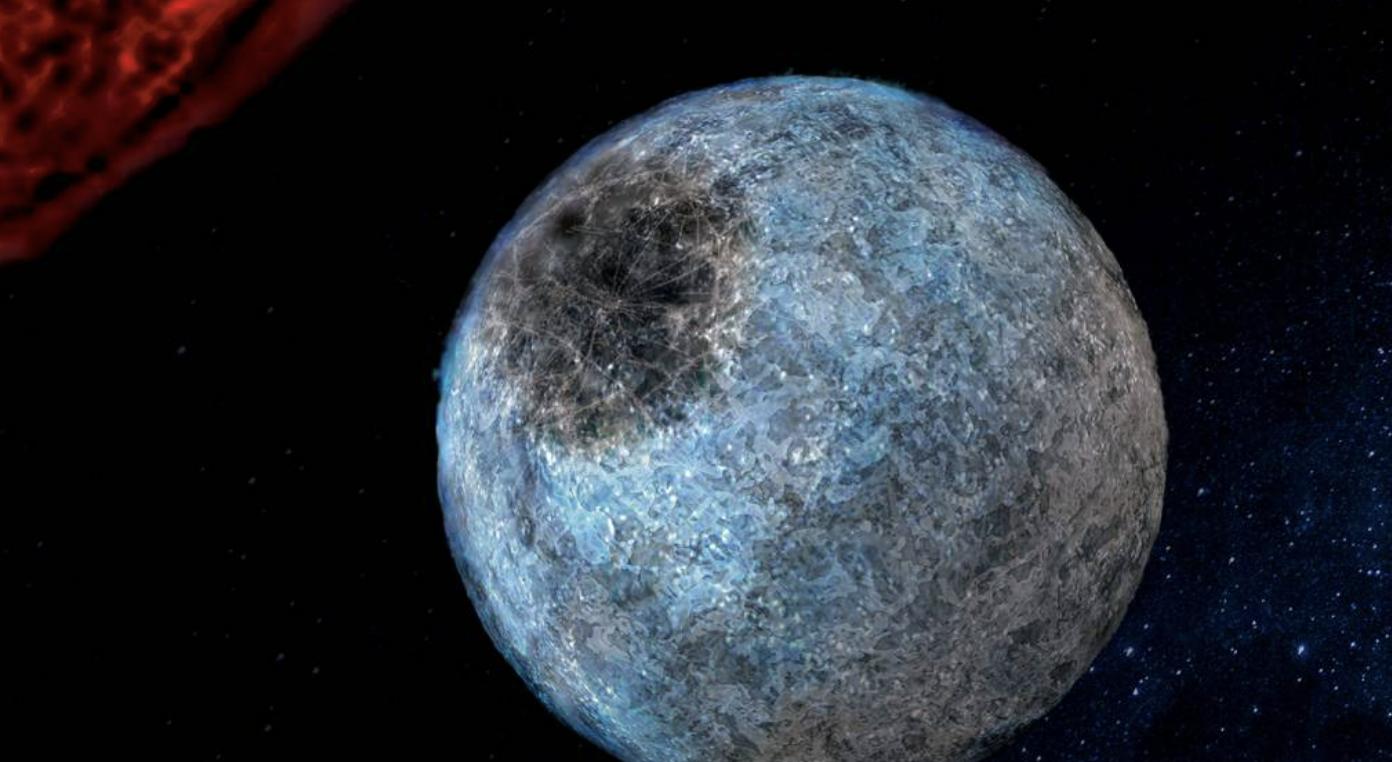 Recreación de los científicos de un planeta helado de nuestro universo