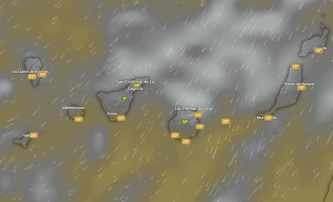 El tiempo por la Aemet para Canarias