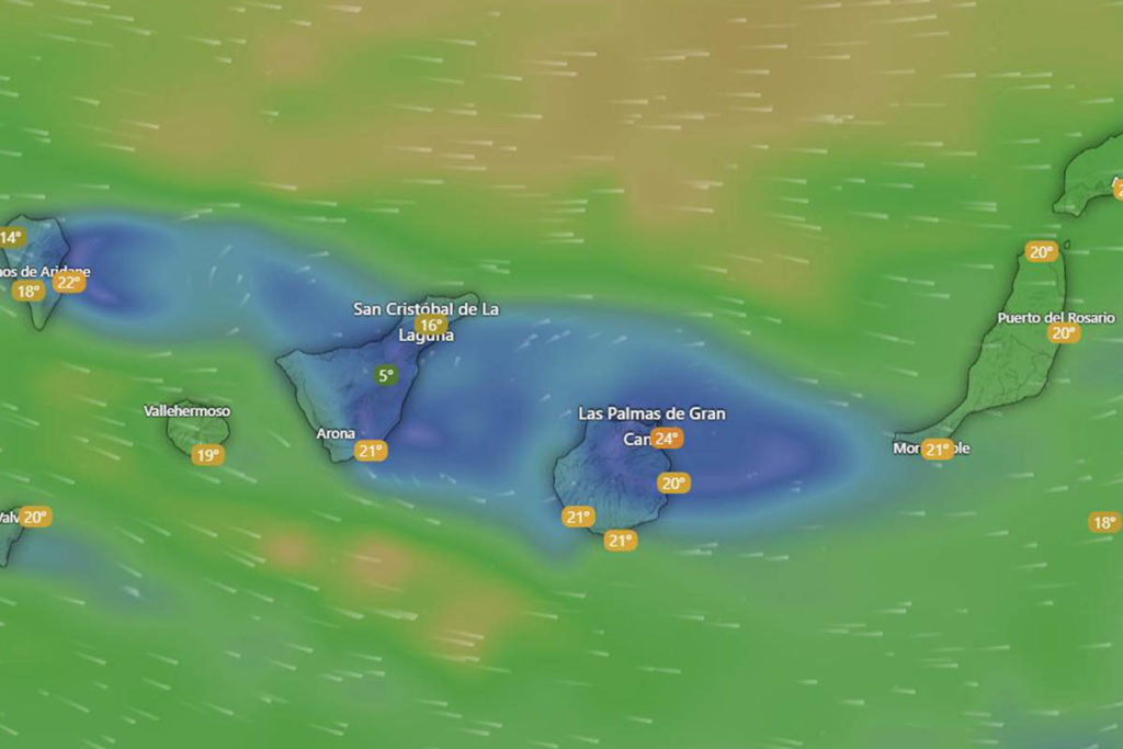 El tiempo en Canarias según la Aemet