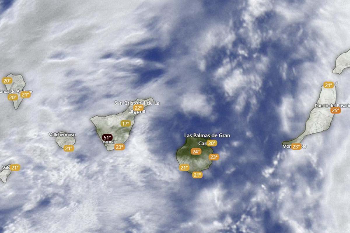 El tiempo en Canarias Aemet