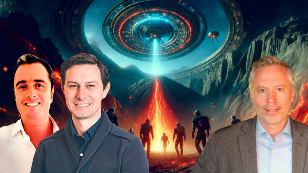 Investigadores de Hardvard responsables del artículo sobre una imagen de criptoterrestres dirigiéndose hacia un volcán