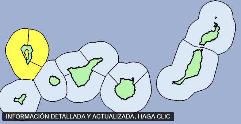 Alertas activas AEMET Canarias