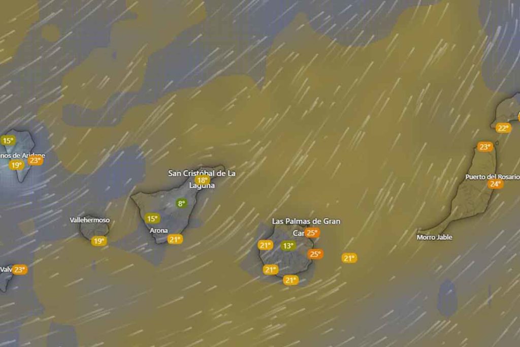 Alertas por mal tiempo Canarias AEMET