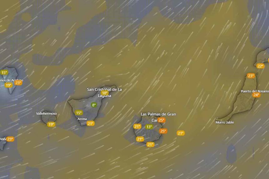 Alertas por mal tiempo Canarias AEMET