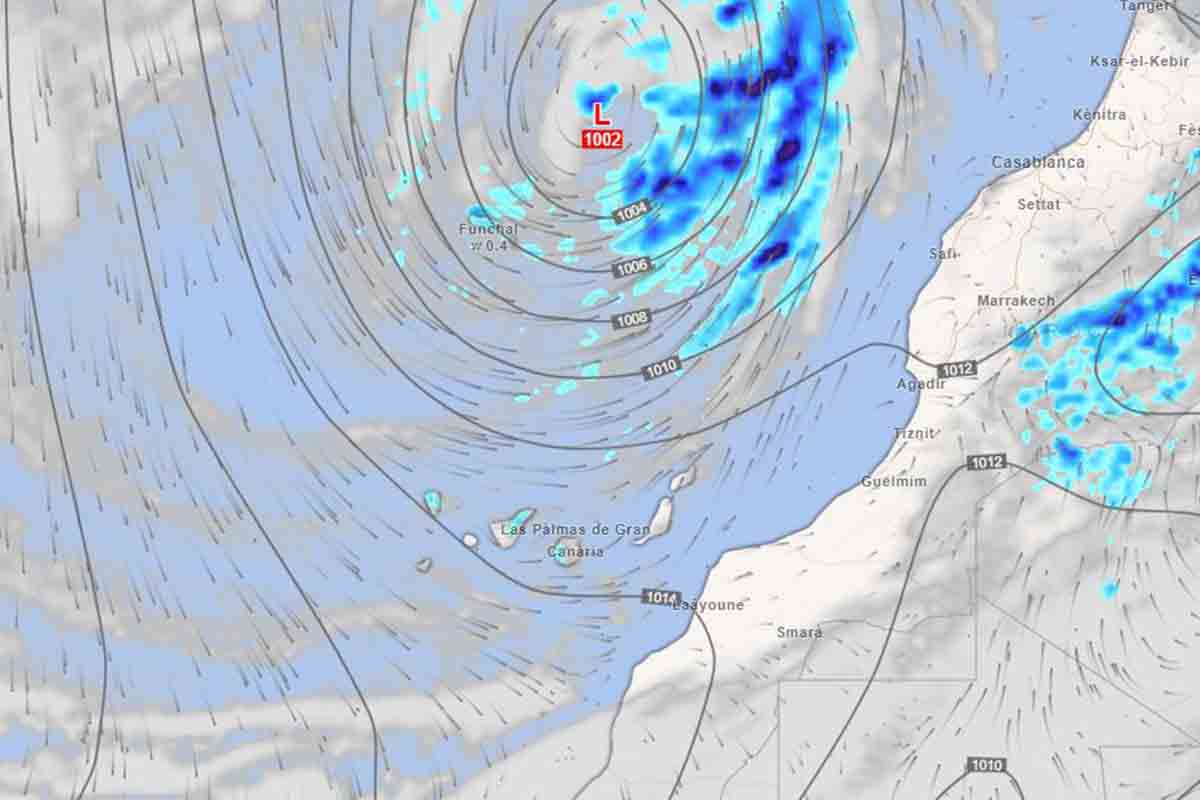 frente atlántico AEMET Canarias tiempo