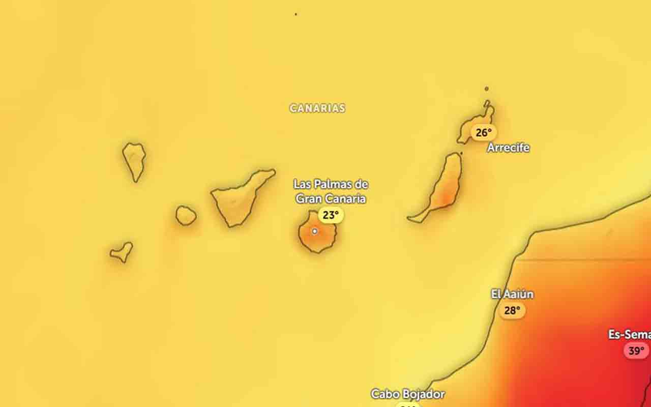 Ola de calor en Canarias AEMET el tiempo