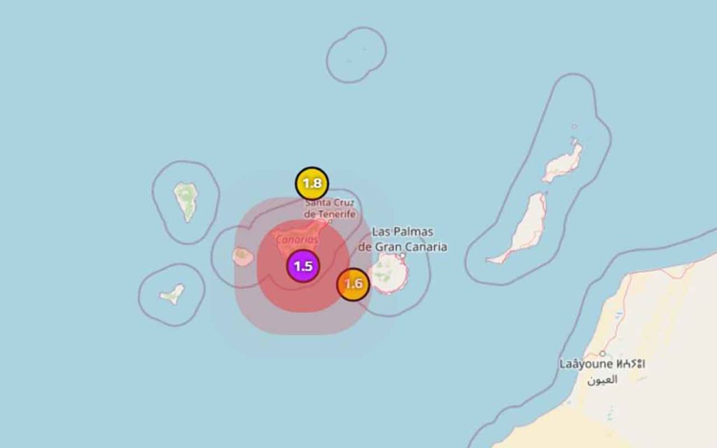Seísmos el Teide Tenerife Canarias Terremotos