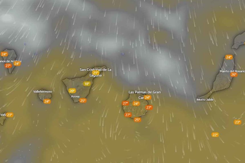 El tiempo en Canarias por la AEMET