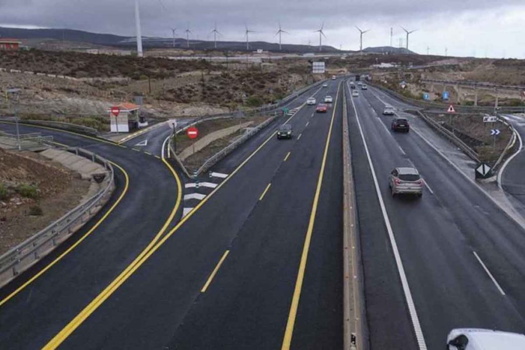 Accidente autopista Tenerife Sur