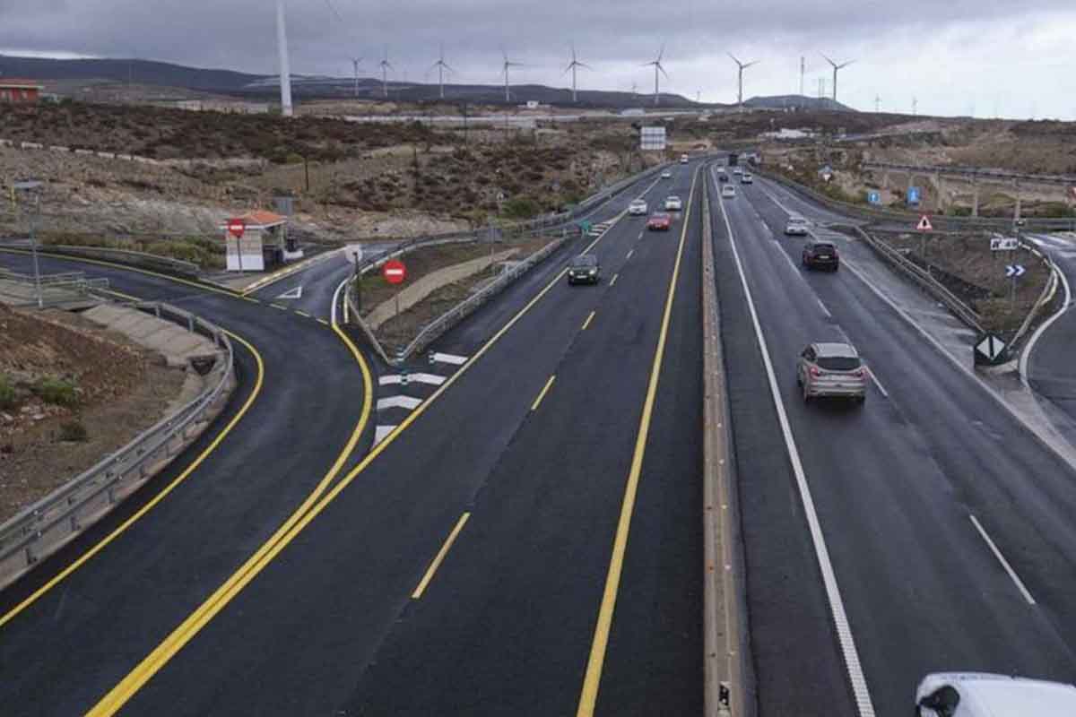 Accidente autopista Tenerife Sur