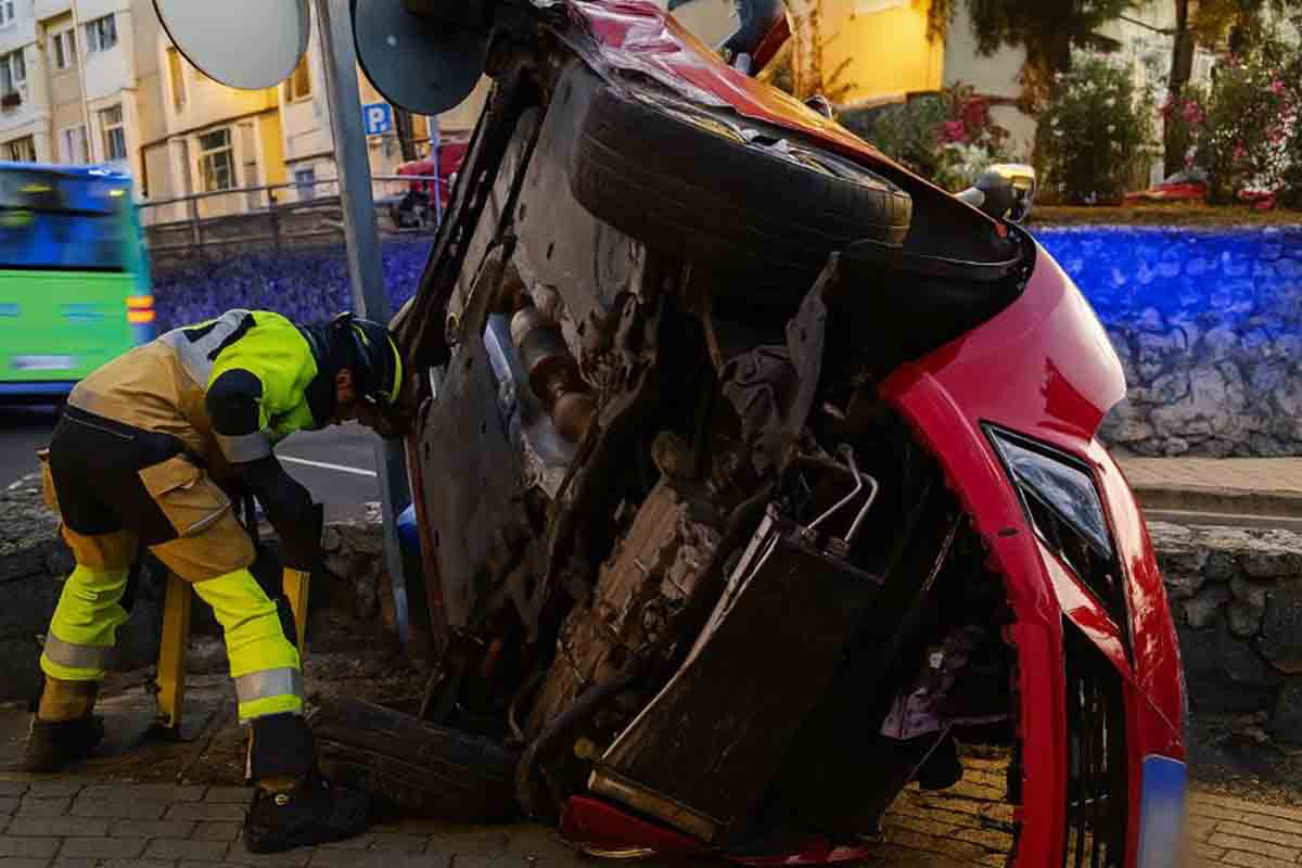 Accidente Tenerife Canarias coche