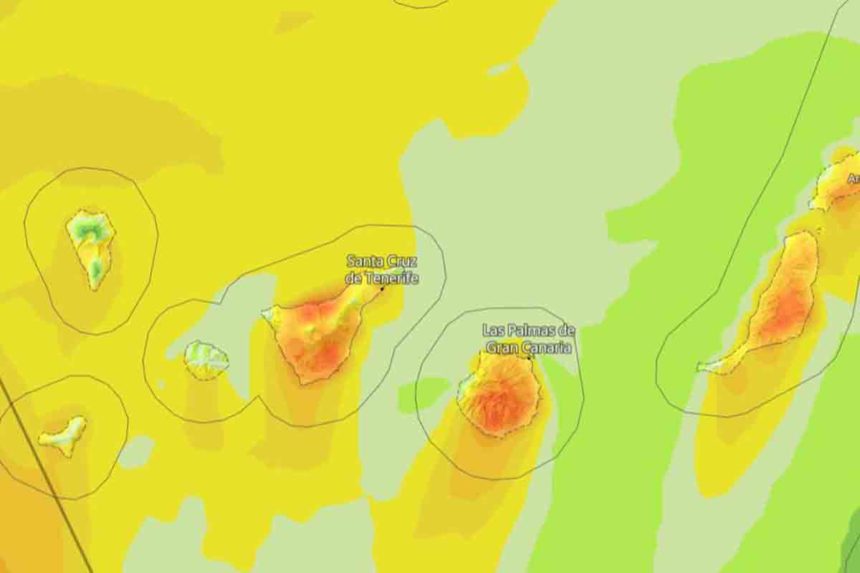 Avisos amarillo Canarias AEMET el tiempo