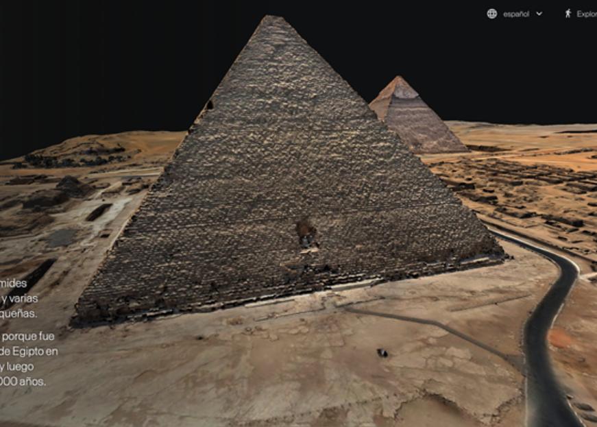 Plano de los arqueólogos de las pirámides