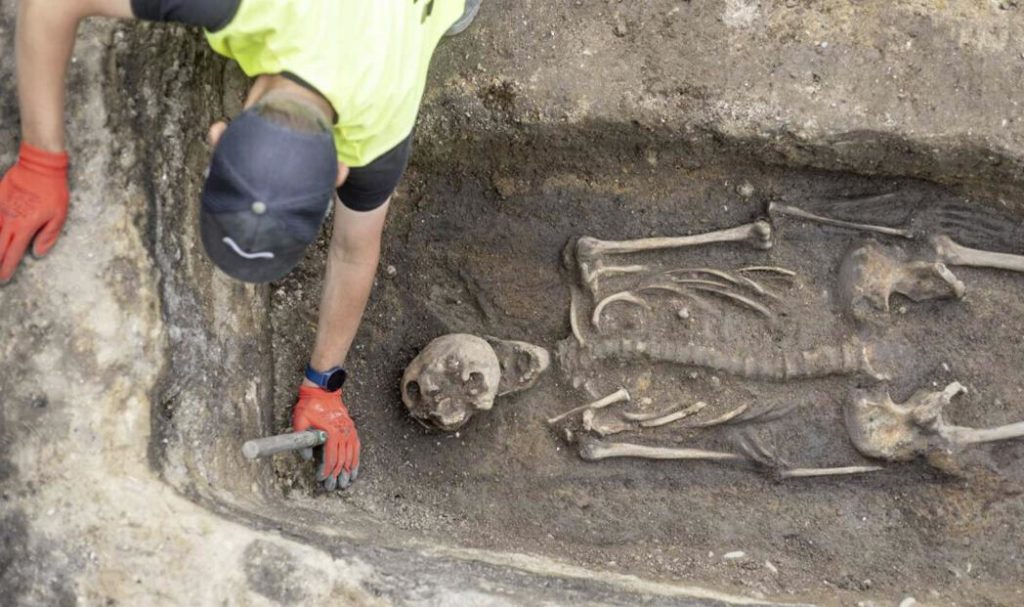 Restos encontrados por los arqueólogos