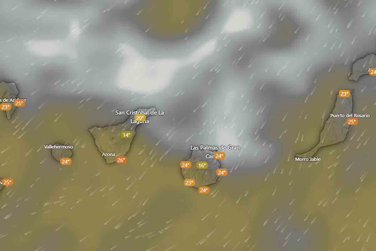 El tiempo en Canarias AEMET lluvias