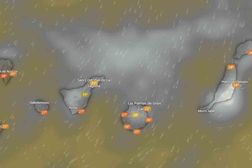El tiempo en Canarias AEMET lluvias