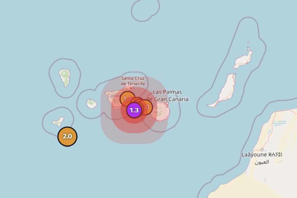 Últimos terremotos en Tenerife y Canarias - IGN