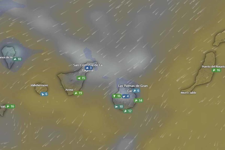 Aviso amarillo por mal tiempo en Canarias - AEMET