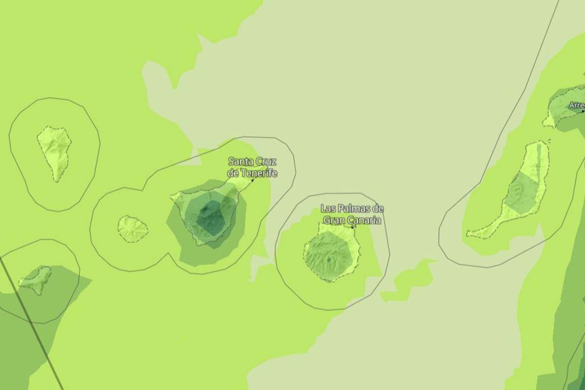 Mapa del tiempo en Canarias - AEMET