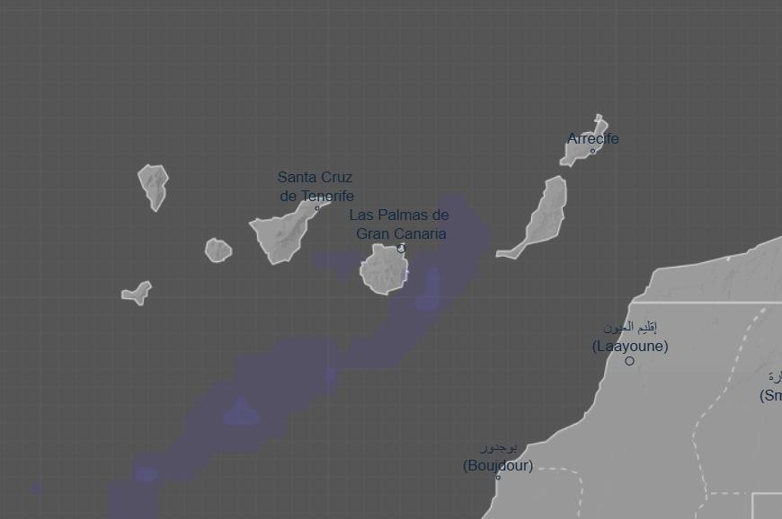 Mapa del riesgo de tormentas en Canarias - AEMET