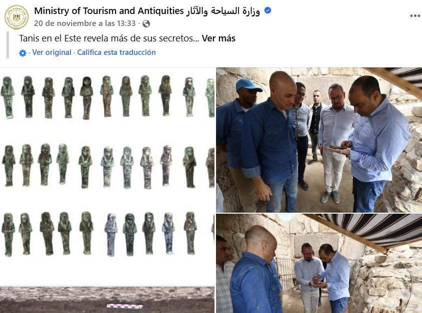 Arqueólogos con las autoridades de Egipto - FB