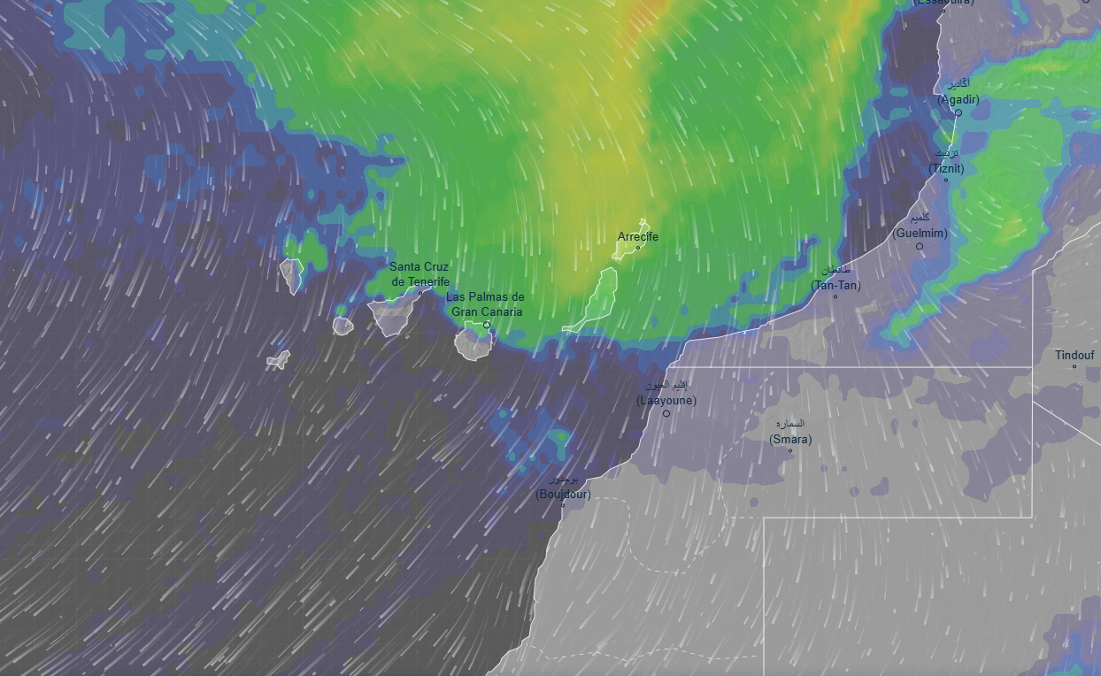 AEMET avisa de calima y viento en Canarias este viernes
