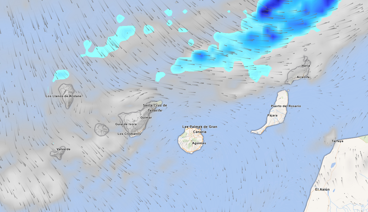 Canarias activa la prealerta por lluvia de la AEMET
