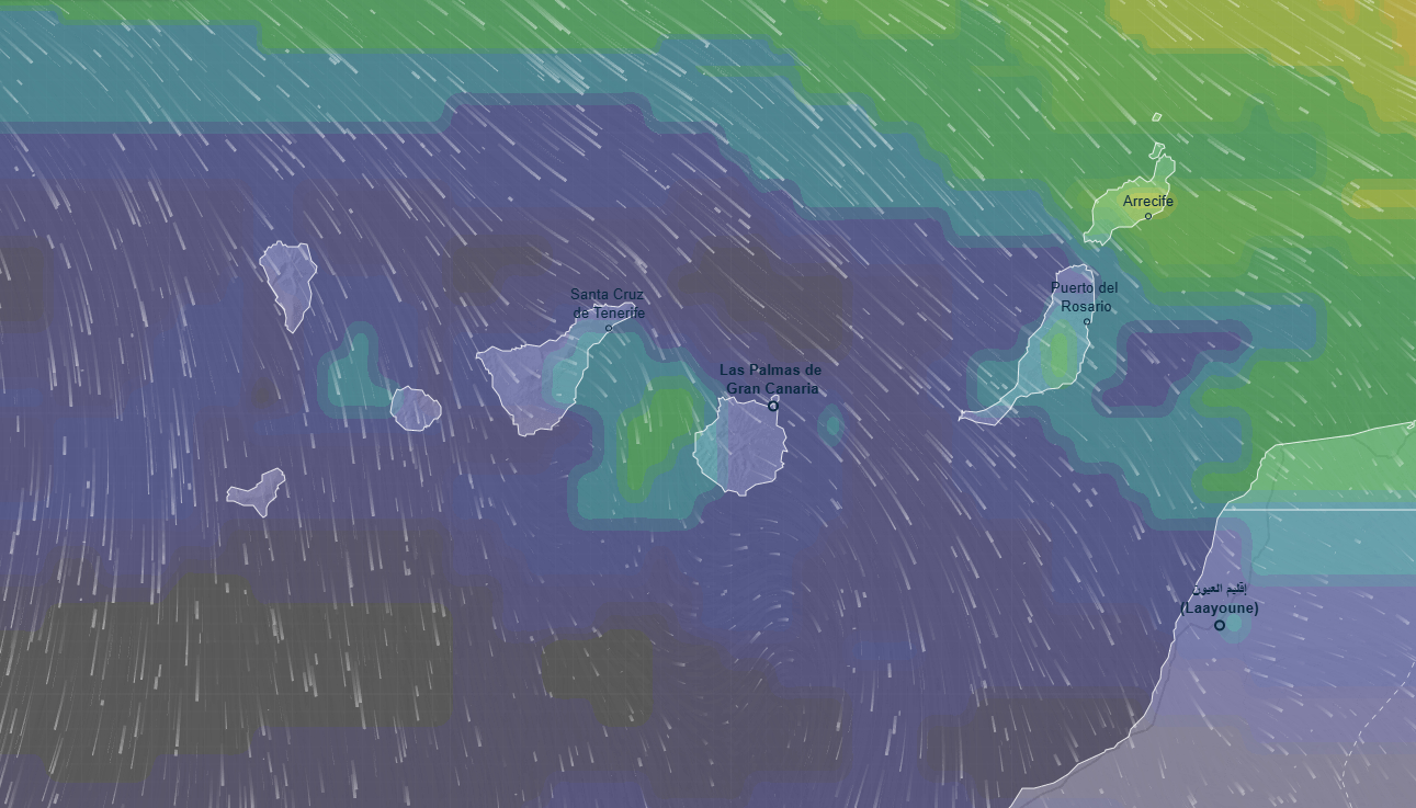 AEMET Canarias advierte del regreso de las lluvias y del viento del norte tras una breve tregua de cielos despejados en el Archipiélago durante el inicio de la semana