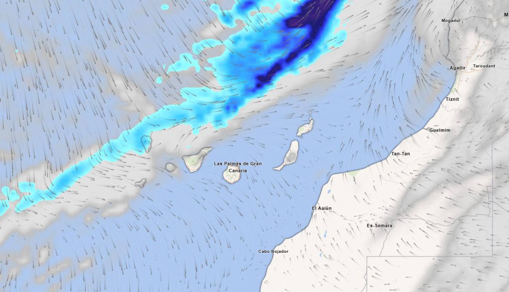 AEMET prevé el regreso de las lluvias a Canarias