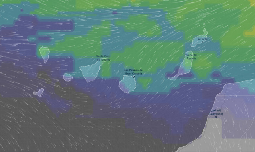AEMET prevé tiempo estable en Canarias con cielos poco nubosos, viento flojo y temperaturas sin cambios este martes