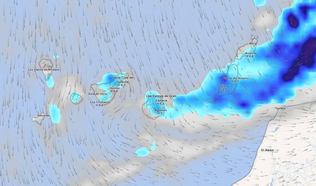 AEMET avisa de nubes, viento y posible cambio de tiempo en Canarias