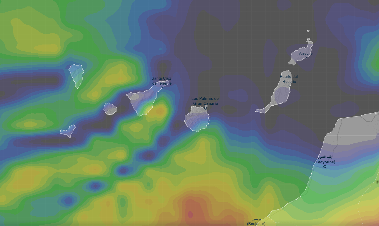 Previsión de la AEMET en Canarias con cielos nubosos, lluvias débiles y viento del norte en Las Palmas de Gran Canaria y Santa Cruz de Tenerife