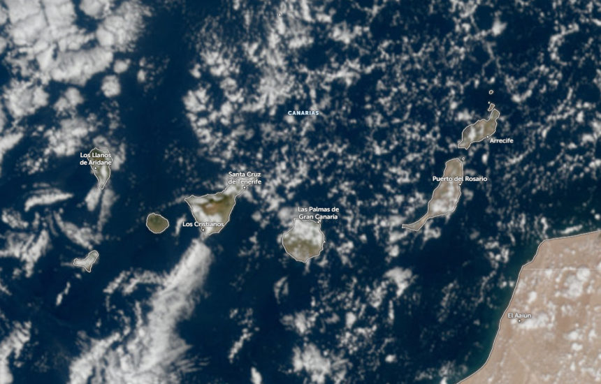 Lluvias generalizadas previstas en Canarias según AEMET