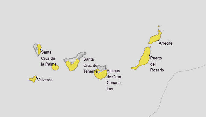 Avisos por calima en Canarias - AEMET