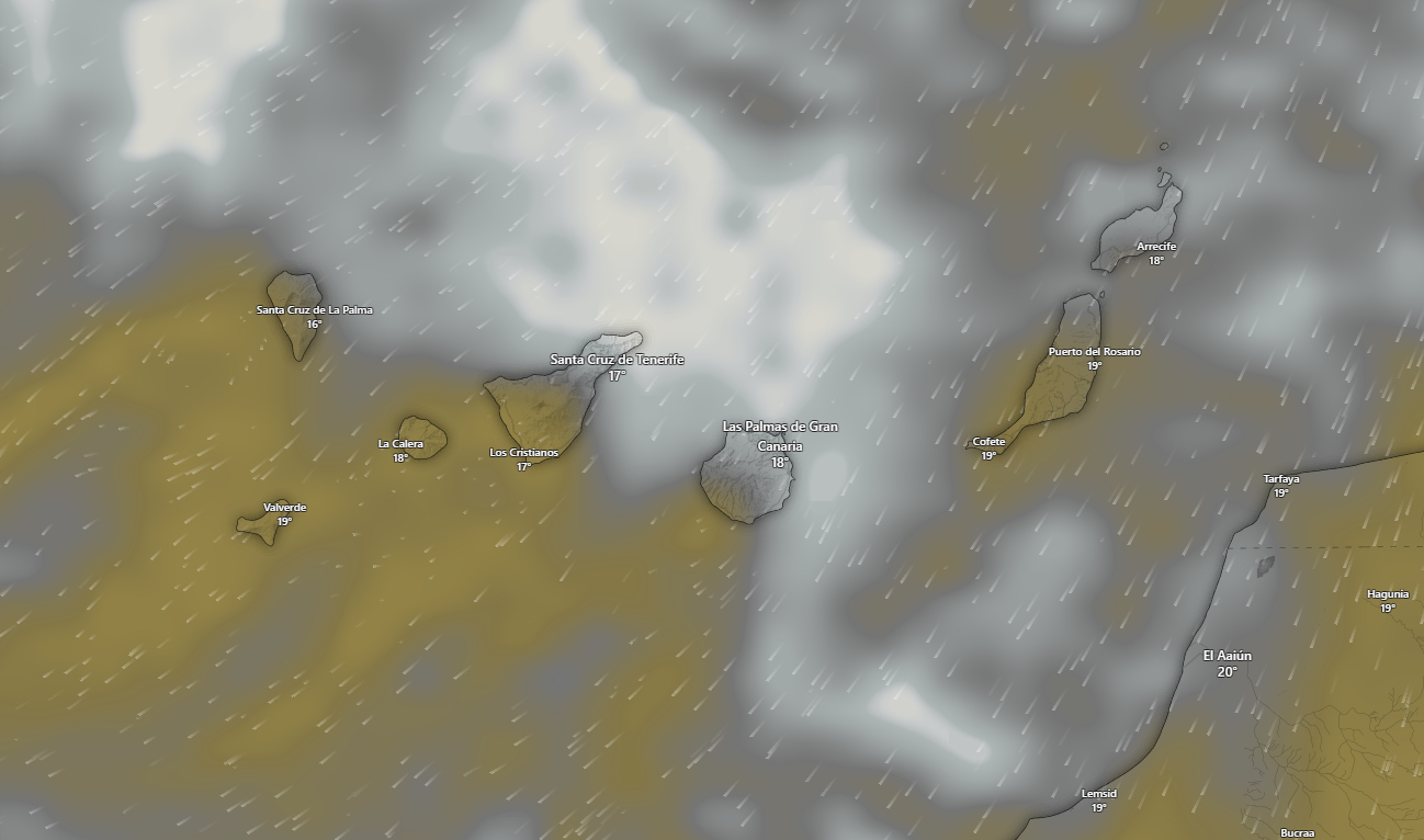 La AEMET advierte de un cambio del tiempo en Canarias con regreso de lluvias el fin de semana tras varios días de estabilidad y sol.
