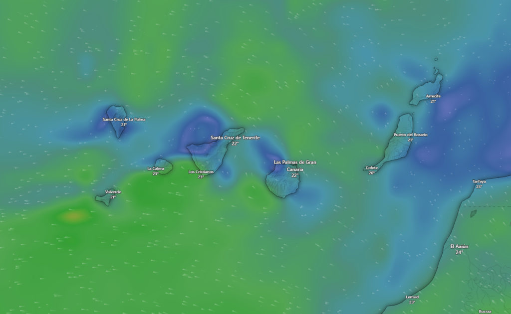 AEMET ya apunta a un posible cambio de tiempo en las islas montañosas en Canarias