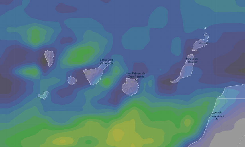 Canarias amanece con cielos despejados y sol en costas, mientras se mantiene la alerta por fuerte oleaje y mar combinada del noroeste según la AEMET