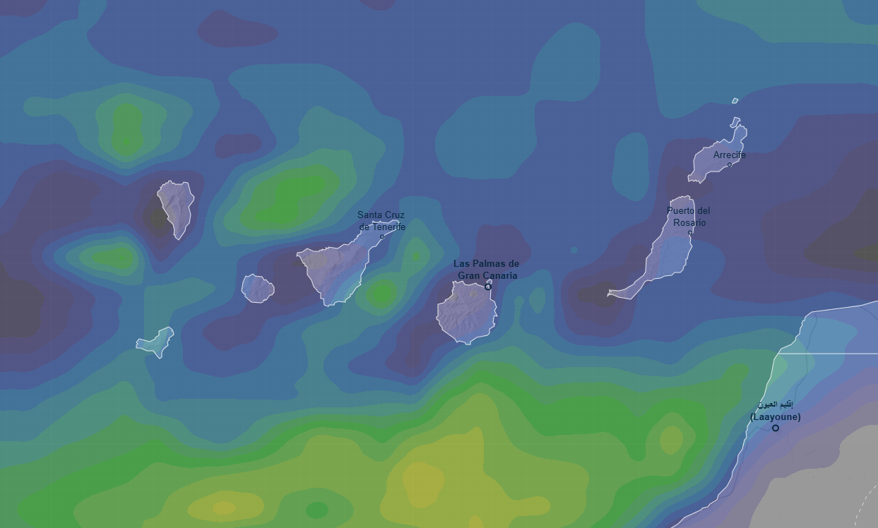 Canarias amanece con cielos despejados y sol en costas, mientras se mantiene la alerta por fuerte oleaje y mar combinada del noroeste según la AEMET