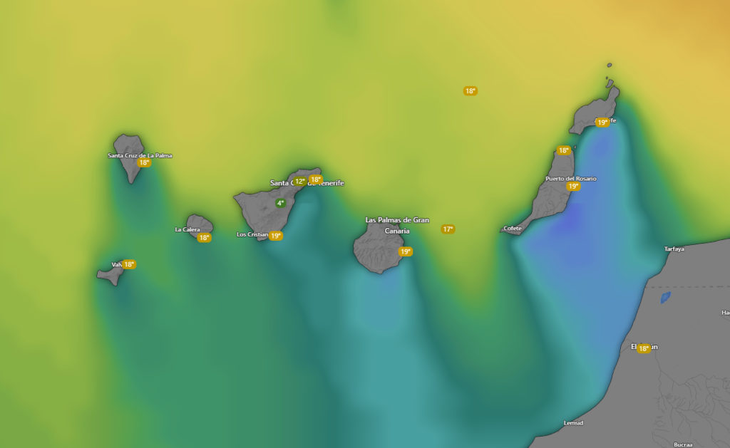 Mapa del tiempo en Canarias - AEMET