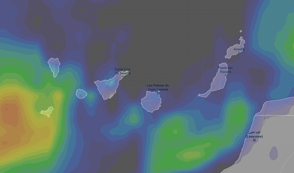 Cielos poco nubosos en Canarias con viento fuerte en zonas costeras y oleaje según previsión de la AEMET para este sábado en el archipiélago