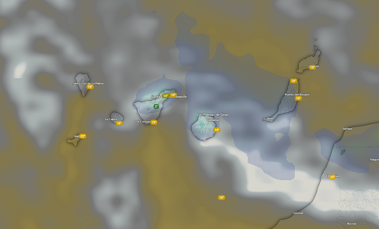 Mapa del tiempo en Canarias - AEMET