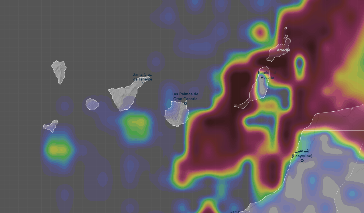 Mapa del tiempo en Canarias - AEMET
