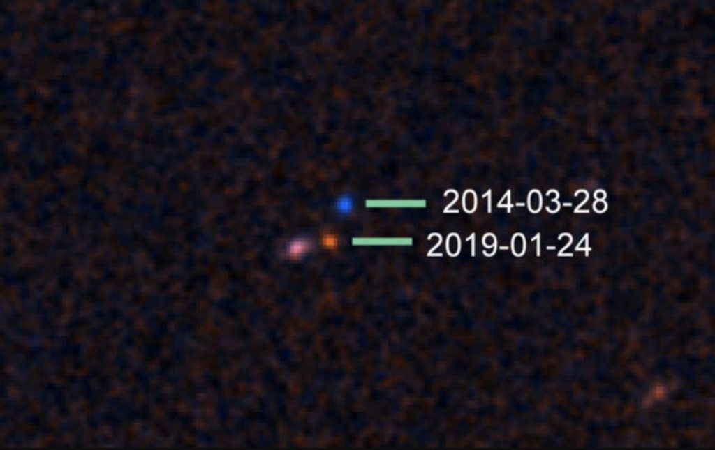 Representación artística de un objeto de hipervelocidad escapando de la Vía Láctea de la NASA
